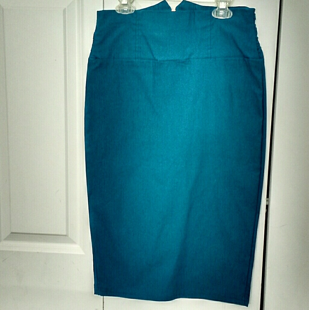 NWOT Women's Teal Pencil Skirt